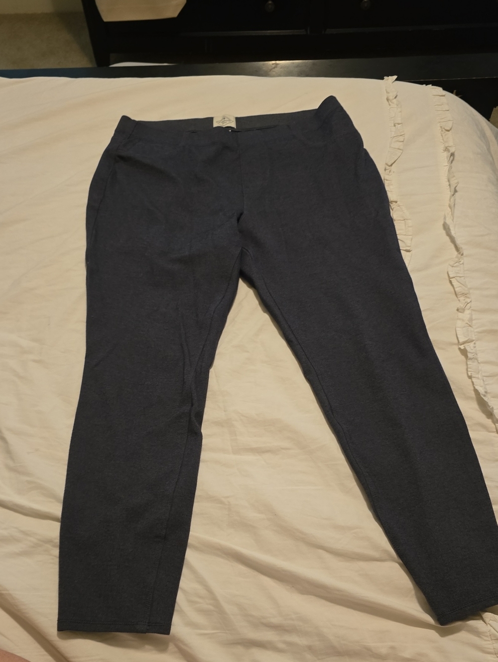 St. John's Bay Slate/Gray Classic Skinny Ponte Pants